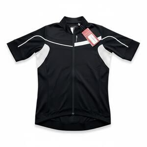 Sugoi RSE Bike Jersey Womens XL Black White PRo-Fit Cycling Performance Full Zip
